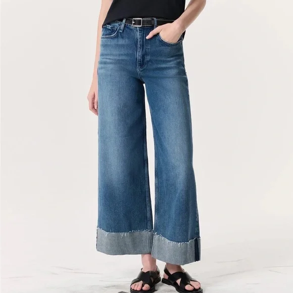rag & bone Indigo Flare Jeans - Picture 3 of 6